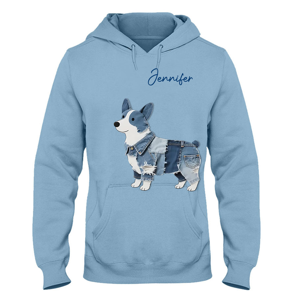 Niedlicher Corgi – Personalisiertes Corgi-T-Shirt und Hoodie