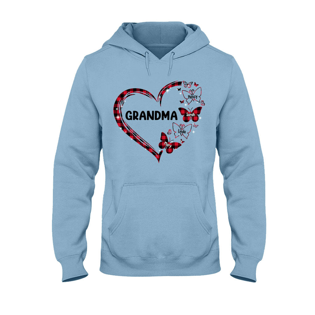 Oma Schmetterling – Geschenk für Oma und Mama – Personalisiertes T-Shirt und Hoodie