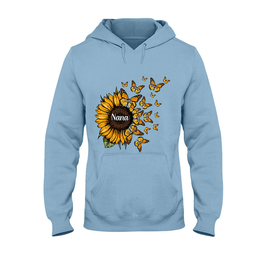 Wunderschöne Sonnenblume – Gesegnet, so genannt zu werden – Geschenk für Oma und Mama – Personalisiertes T-Shirt und Hoodie