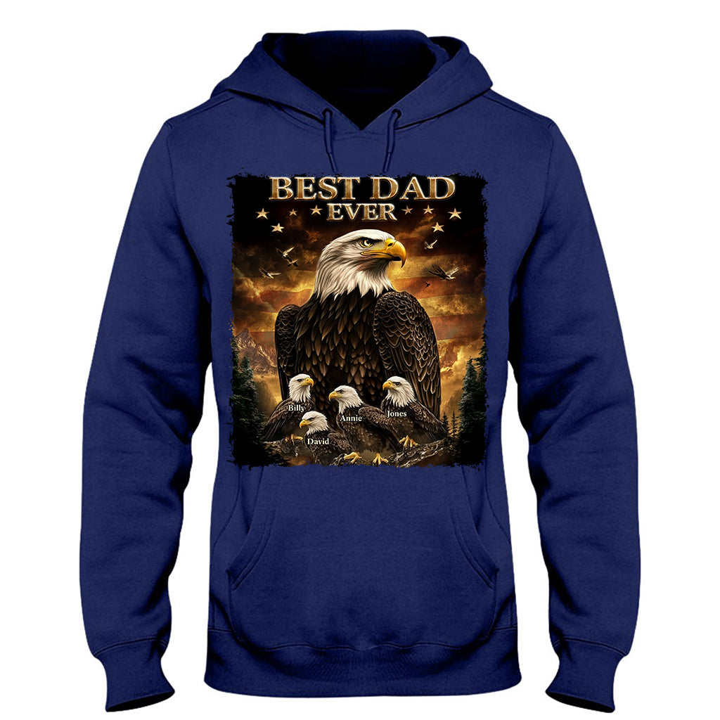 Best Dad Ever - Personalized Father T-shirt And Hoodie
