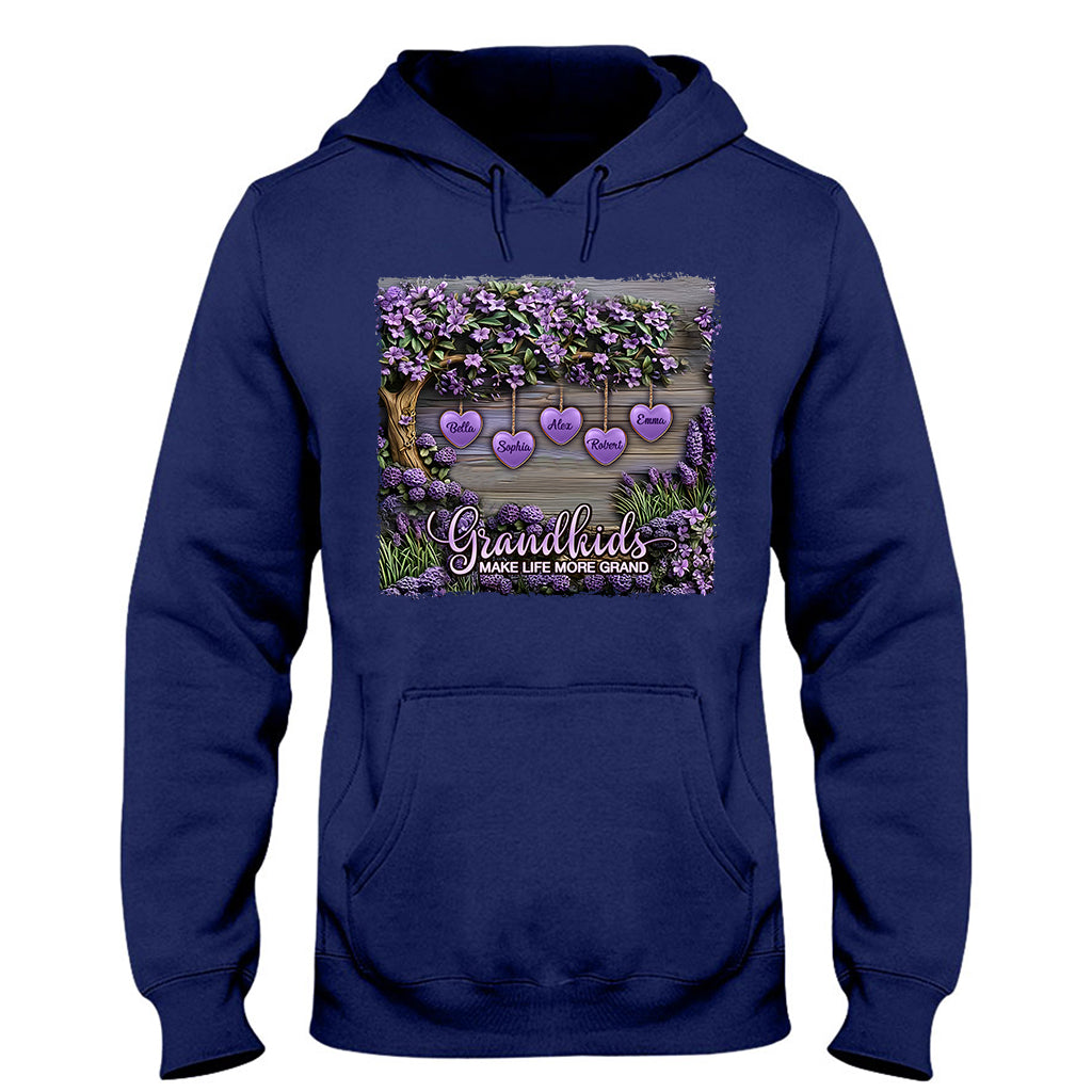 Enkelkinder machen das Leben schöner – personalisiertes Oma-T-Shirt und Hoodie
