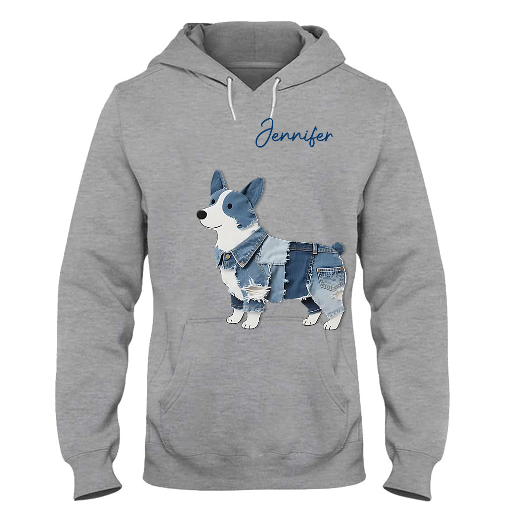 Niedlicher Corgi – Personalisiertes Corgi-T-Shirt und Hoodie