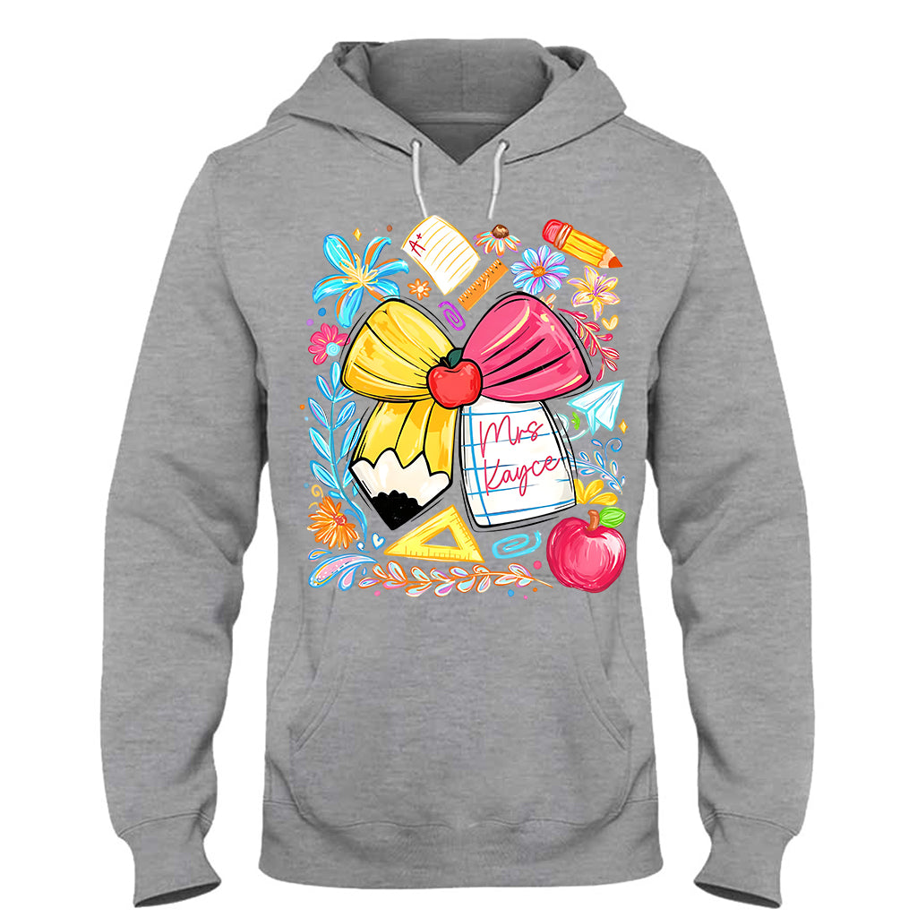 Back To School, Teacher Gift Idea - Personalized Teacher T-shirt And Hoodie