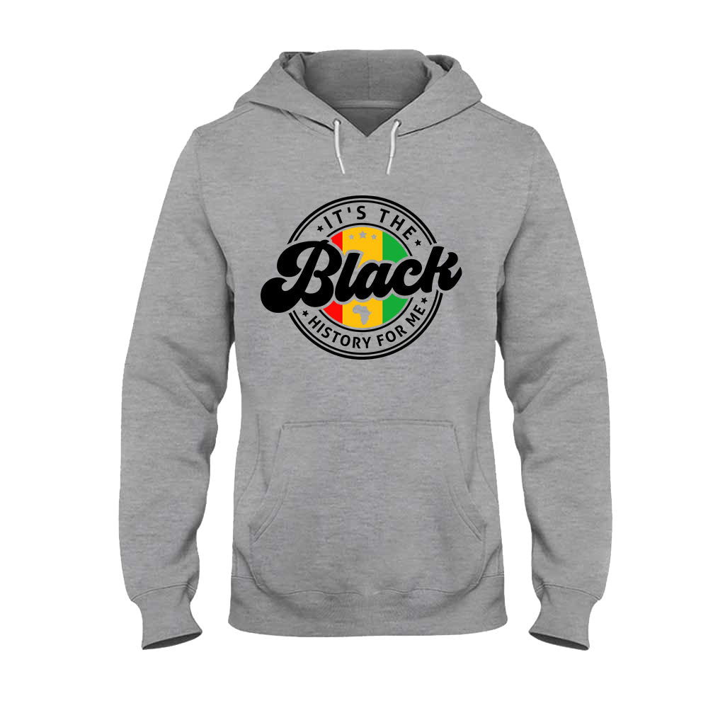 „It's The Black History For Me“ – personalisiertes T-Shirt und Hoodie für Afroamerikaner