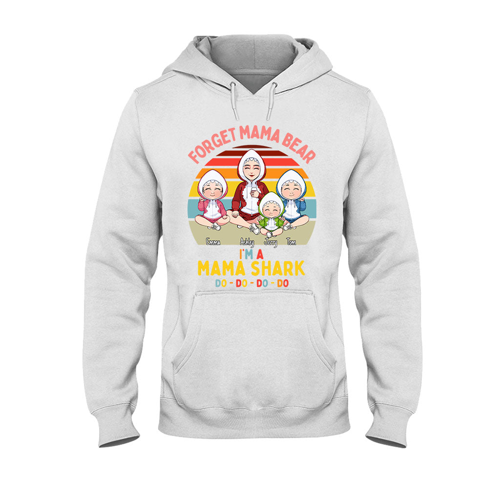 Mama Shark Do Do Do – Geschenk für Mama, Papa, Oma, Opa, Tante, Onkel, Hai-Fans – Personalisiertes T-Shirt und Hoodie