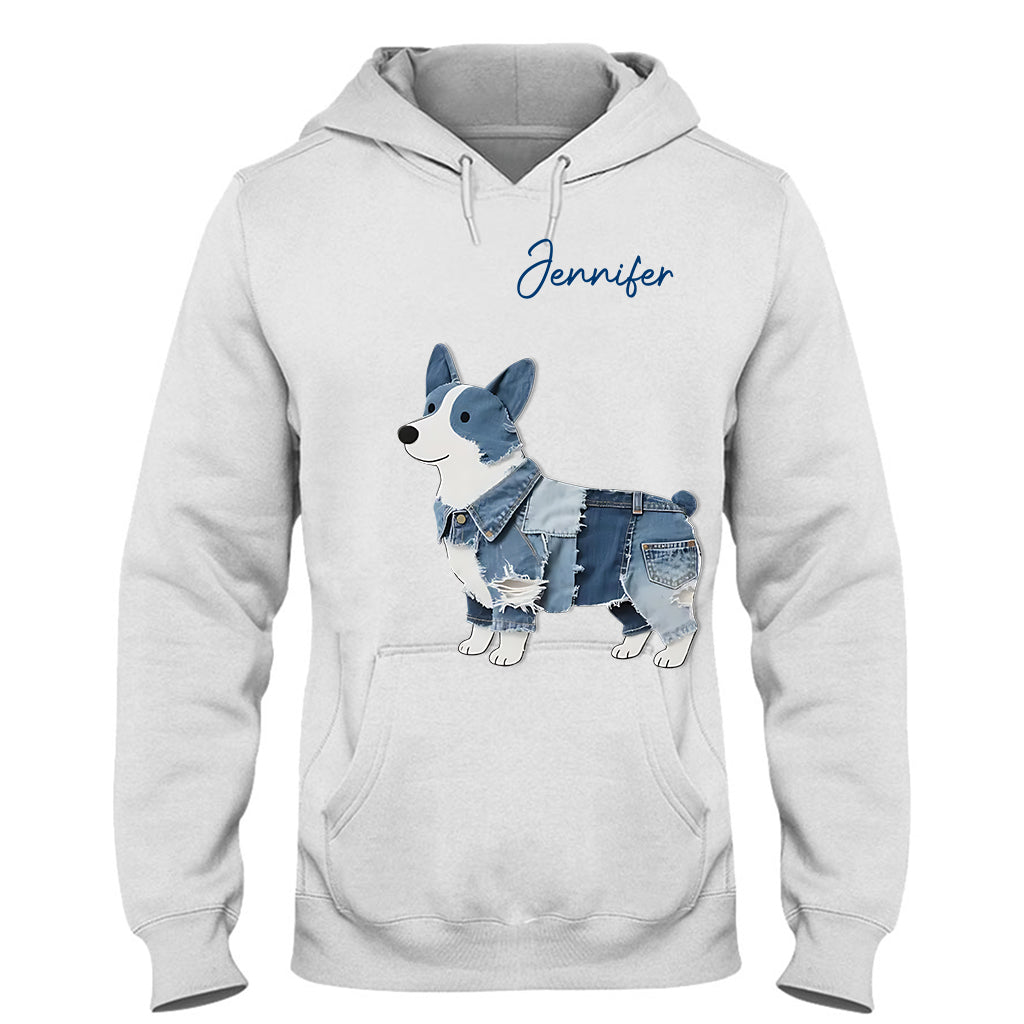 Niedlicher Corgi – Personalisiertes Corgi-T-Shirt und Hoodie