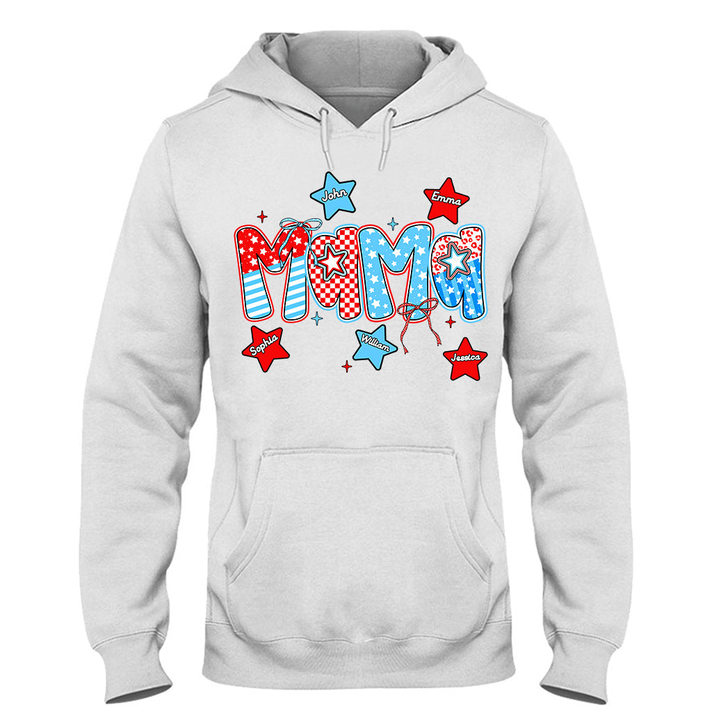 4. Juli Mama – Personalisiertes Mutter-T-Shirt und Hoodie