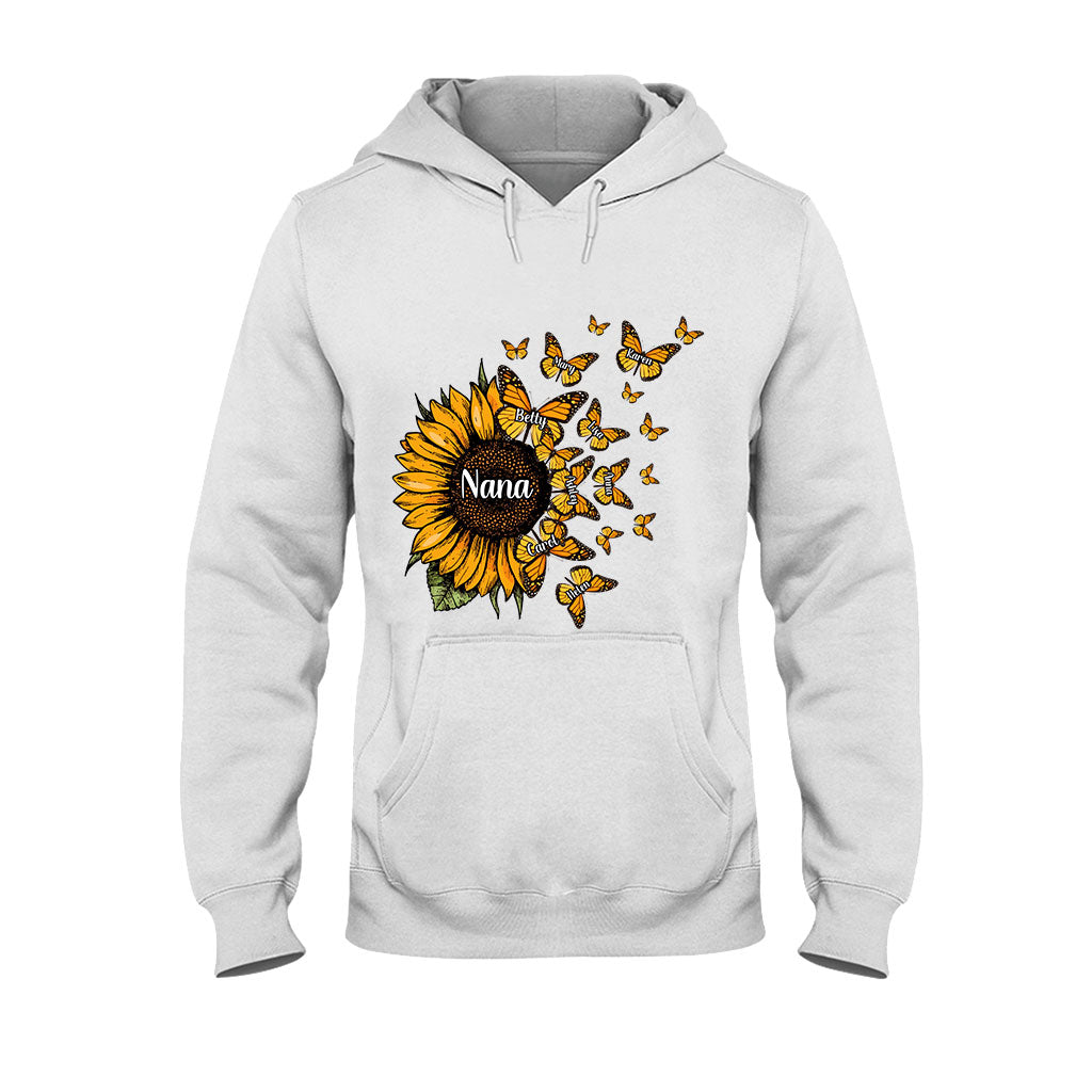 Wunderschöne Sonnenblume – Gesegnet, so genannt zu werden – Geschenk für Oma und Mama – Personalisiertes T-Shirt und Hoodie