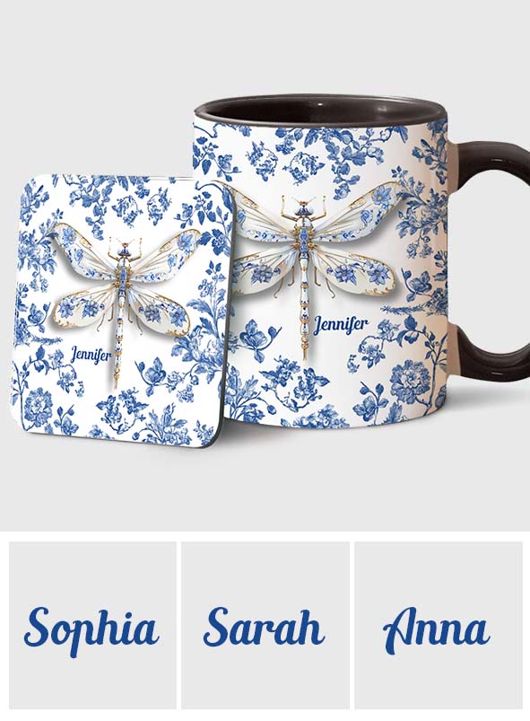Libellenliebe – Personalisierte Gartentasse