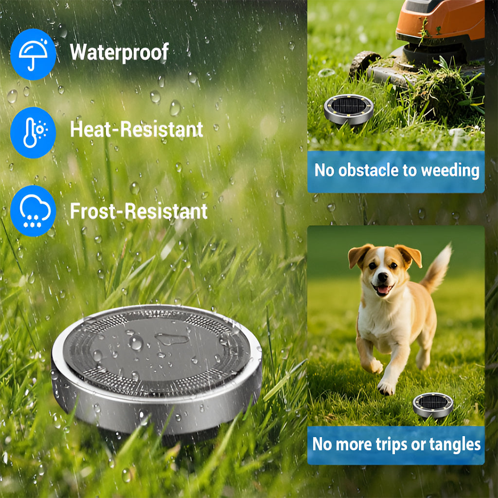 Custom Any Photo Gardening Decoration - Personalized Dog Solar Acrylic Light