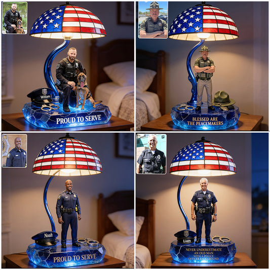 Polizist - Personalisierte Polizist Acryl LED Nachtlicht