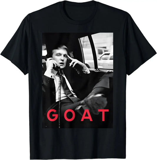 Ziegen-Wählt Trump 2024 Lustiges T-Shirt zur Unterstützung der Republikaner und Amerikas Grafik-T-Shirts Herrenbekleidung Streetwear T-Shirt & Hoodie