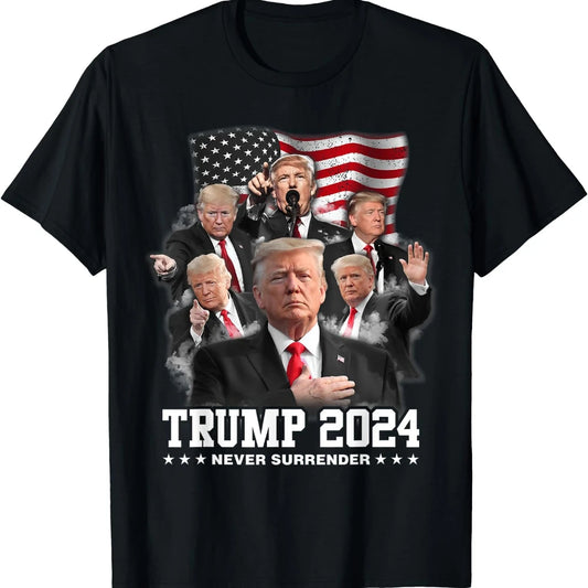 Pro Republican Vote Trump 2024 We The People Have Had Enough Tees Trump 2024 Take America Back American Flag Trump 2024 T-Shirt T-shirt & Hoodie
