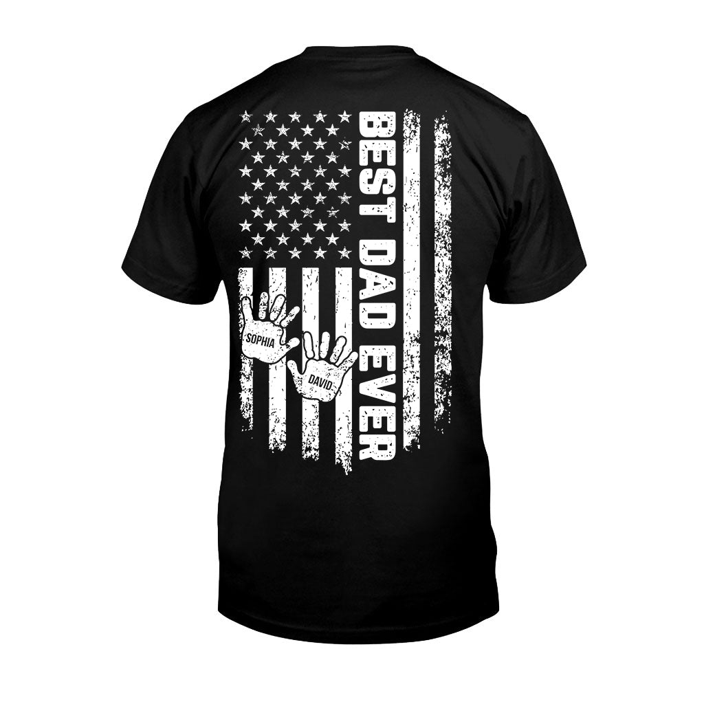 Der beste Papa aller Zeiten – Personalisiertes Vater-T-Shirt und Hoodie