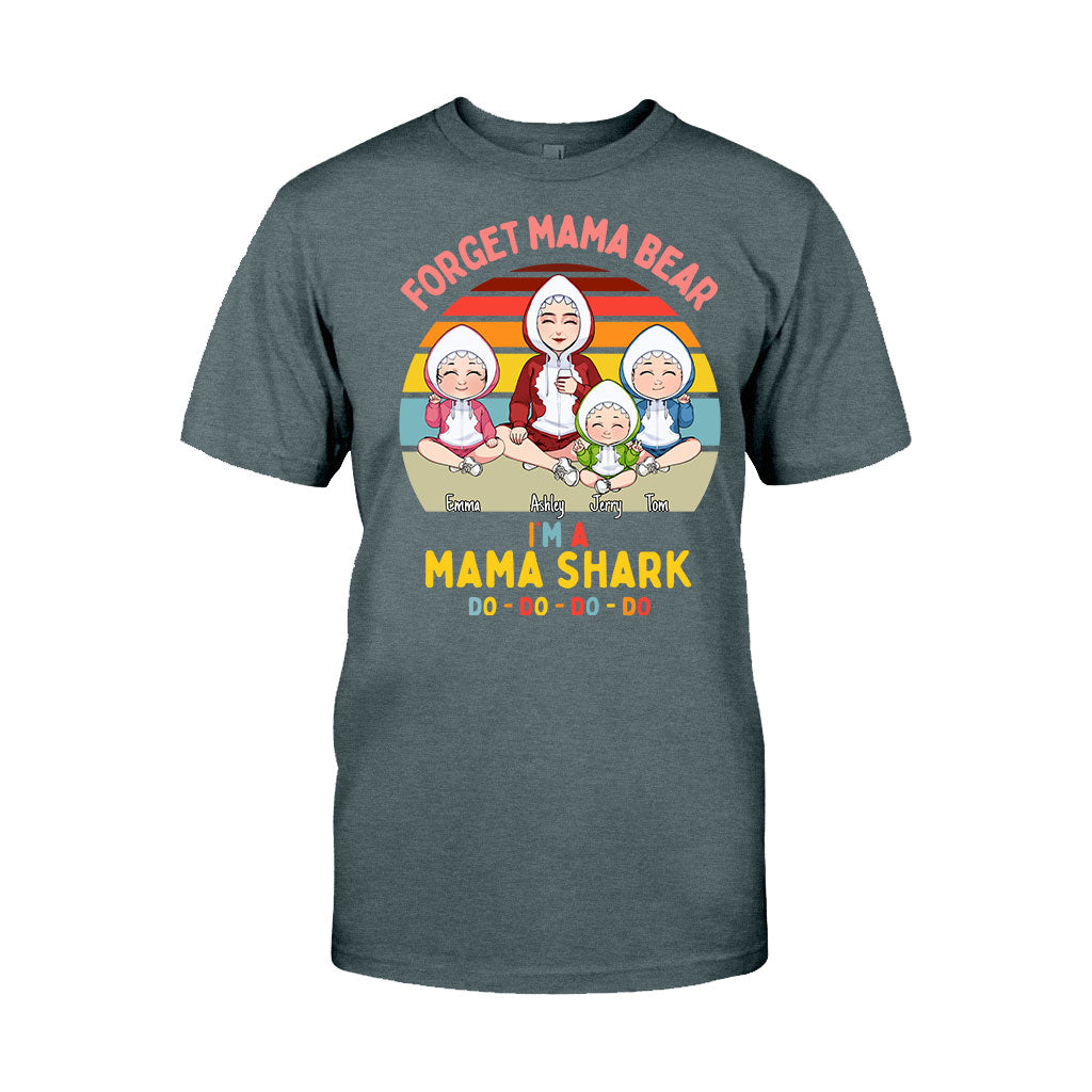 Mama Shark Do Do Do – Geschenk für Mama, Papa, Oma, Opa, Tante, Onkel, Hai-Fans – Personalisiertes T-Shirt und Hoodie