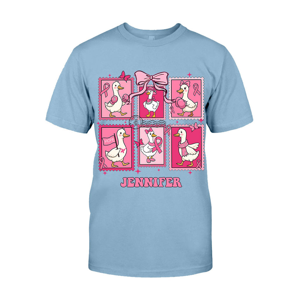 In October We Wear Pink - Personalized Breast Cancer Awareness T-shirt And Hoodie