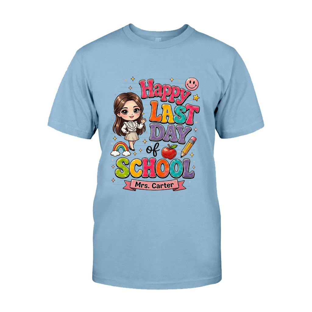 Lehrer Letzter Schultag - Personalisierte Lehrer T-Shirt und Hoodie