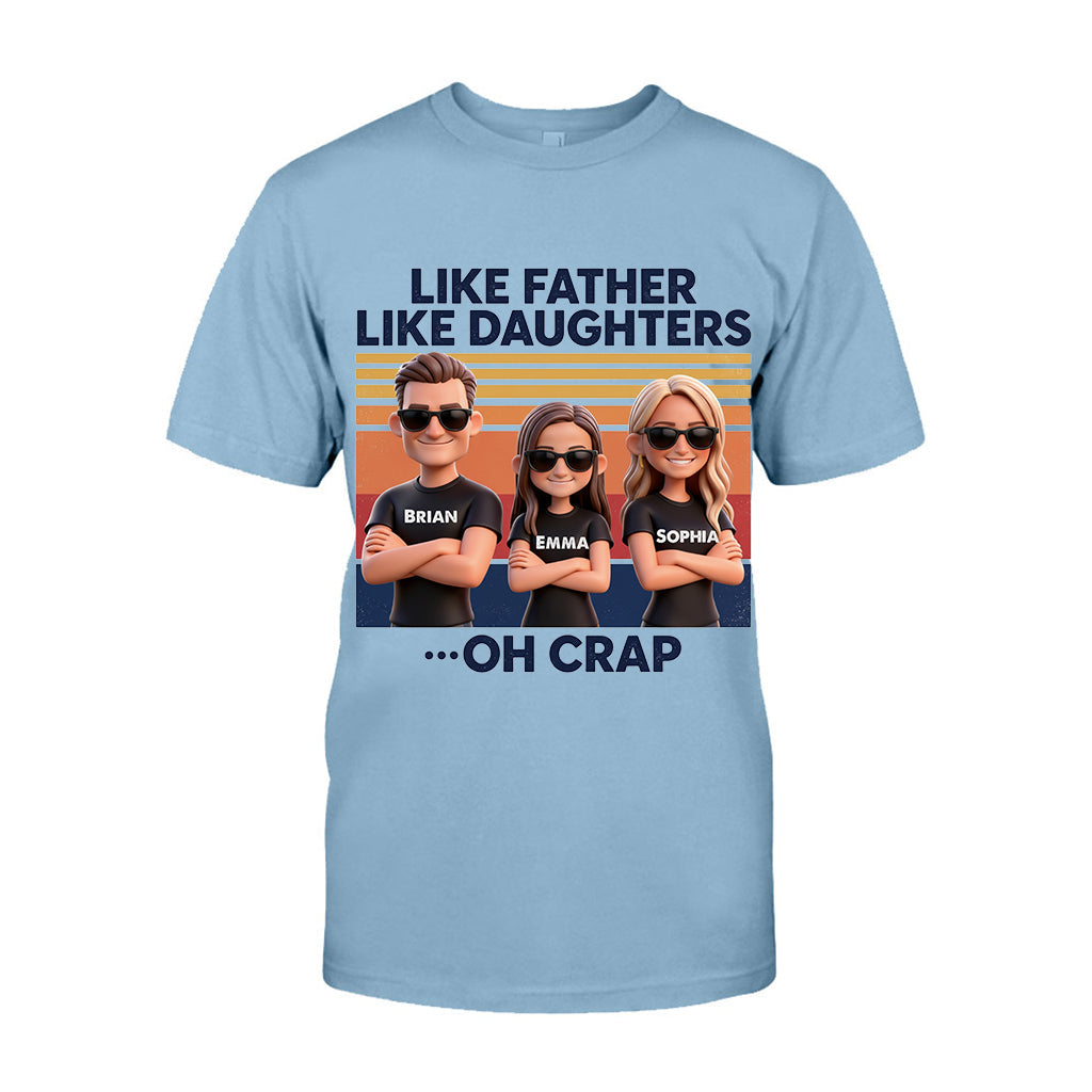 Like Father Like Daughter - Personalized Father T-shirt And Hoodie