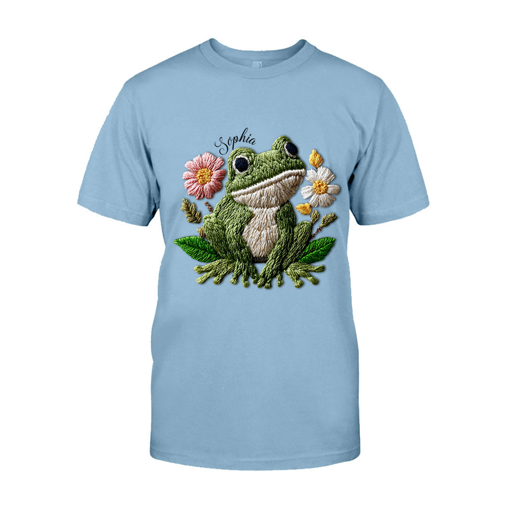 Ich liebe Frösche – personalisiertes Frosch-T-Shirt und Hoodie