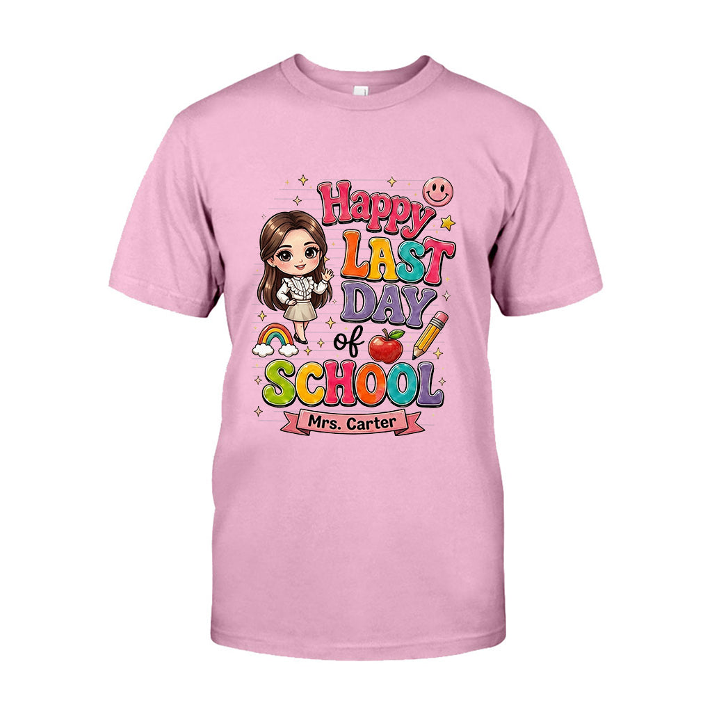 Lehrer Letzter Schultag - Personalisierte Lehrer T-Shirt und Hoodie