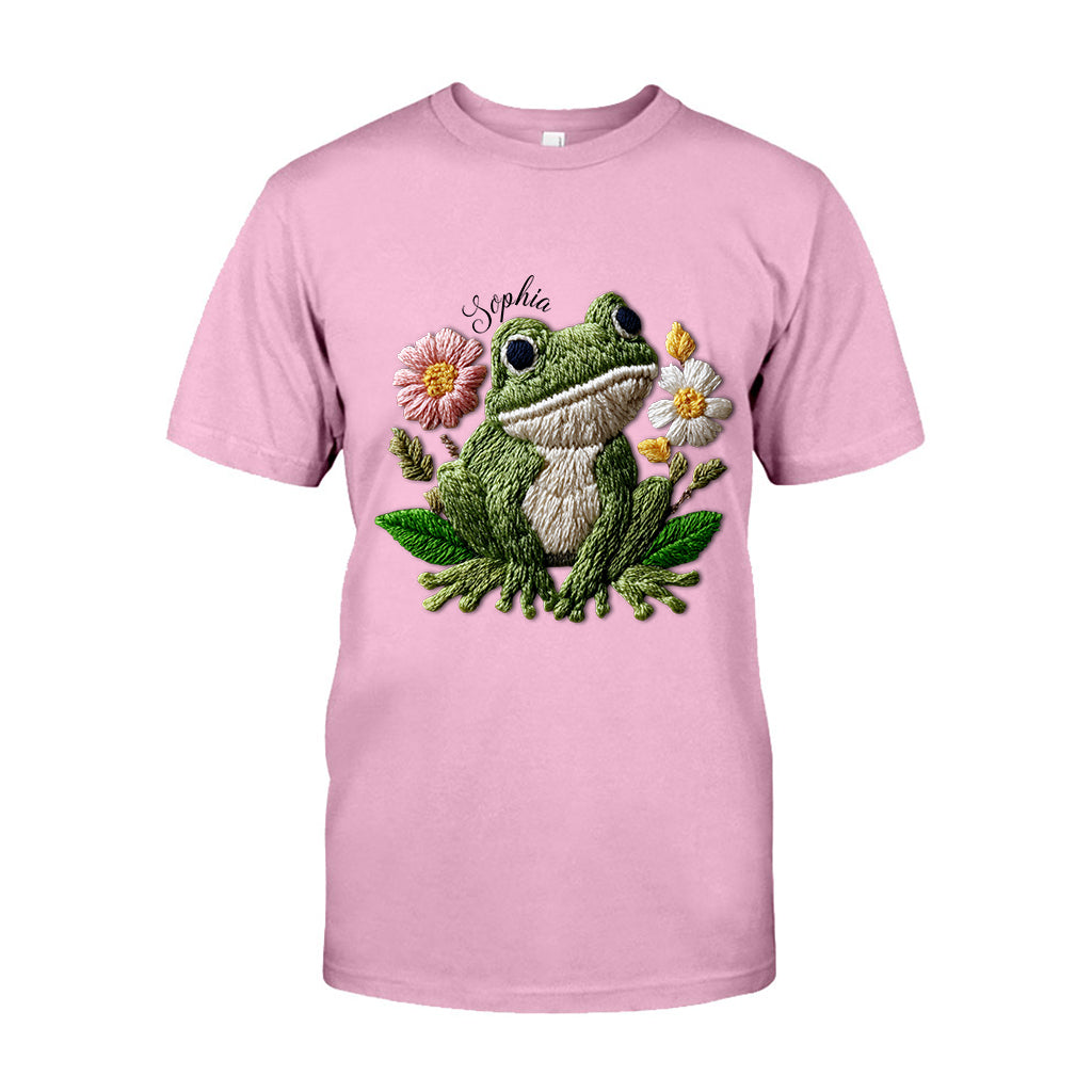 Ich liebe Frösche – personalisiertes Frosch-T-Shirt und Hoodie