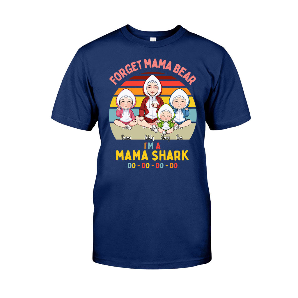 Mama Shark Do Do Do – Geschenk für Mama, Papa, Oma, Opa, Tante, Onkel, Hai-Fans – Personalisiertes T-Shirt und Hoodie