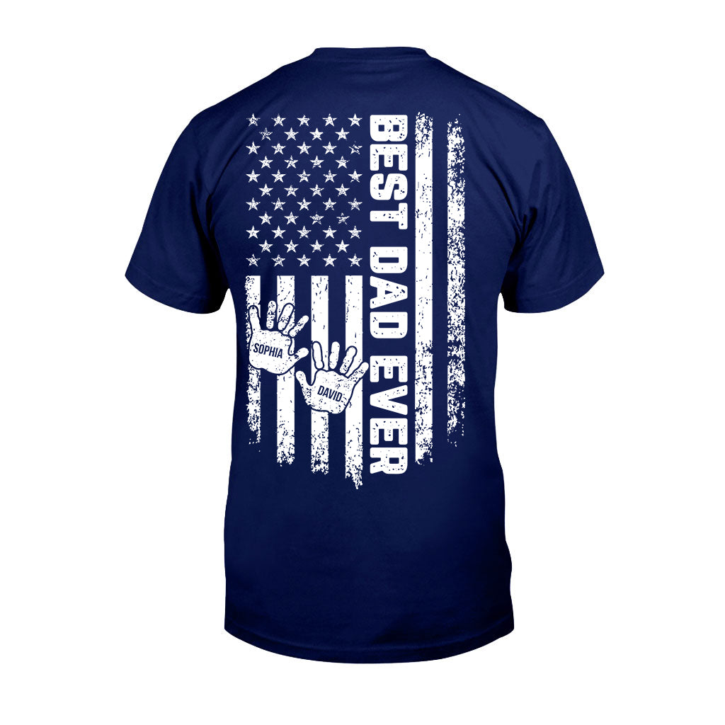 Der beste Papa aller Zeiten – Personalisiertes Vater-T-Shirt und Hoodie