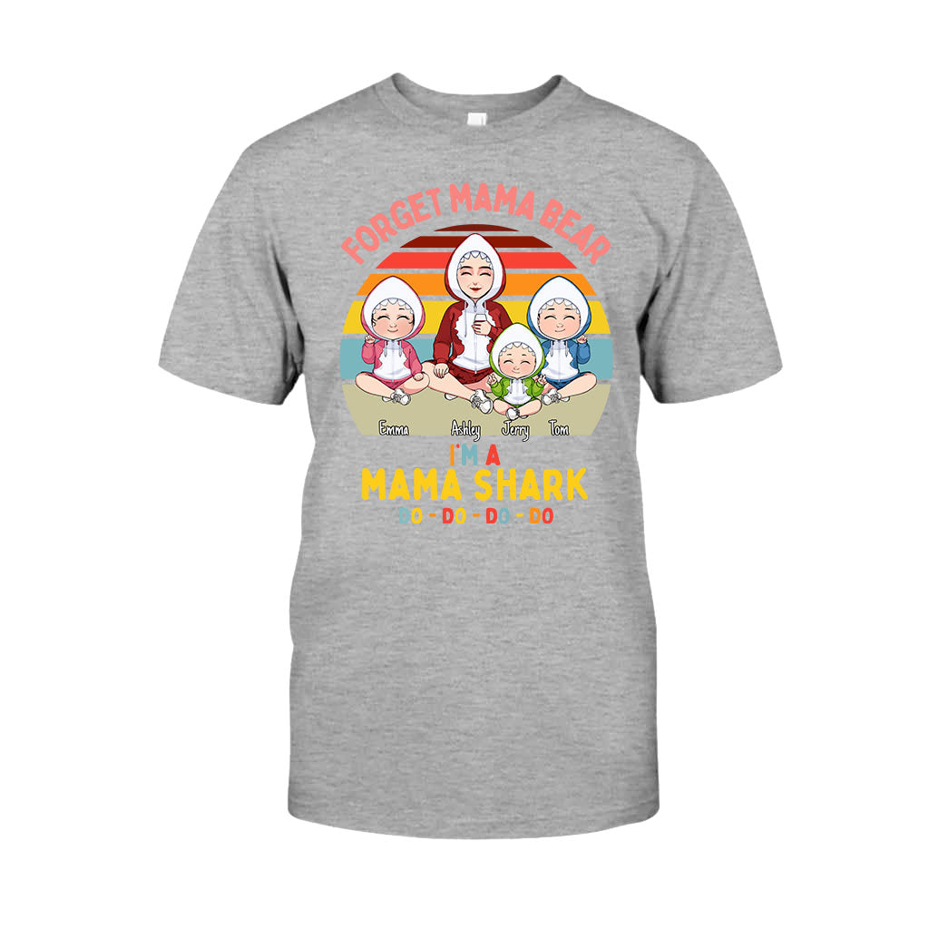 Mama Shark Do Do Do – Geschenk für Mama, Papa, Oma, Opa, Tante, Onkel, Hai-Fans – Personalisiertes T-Shirt und Hoodie