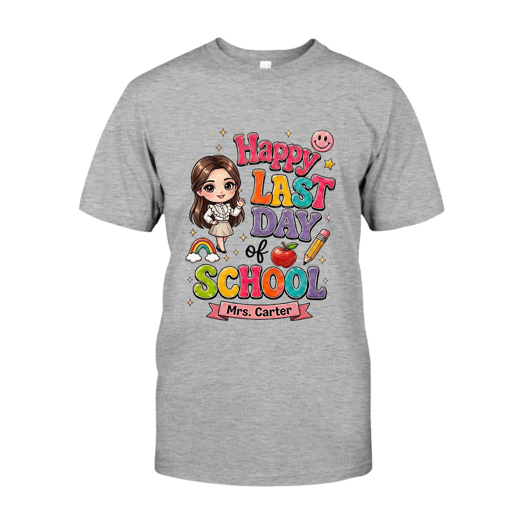 Lehrer Letzter Schultag - Personalisierte Lehrer T-Shirt und Hoodie