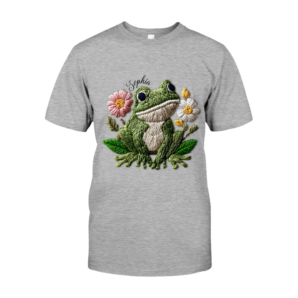 Ich liebe Frösche – personalisiertes Frosch-T-Shirt und Hoodie