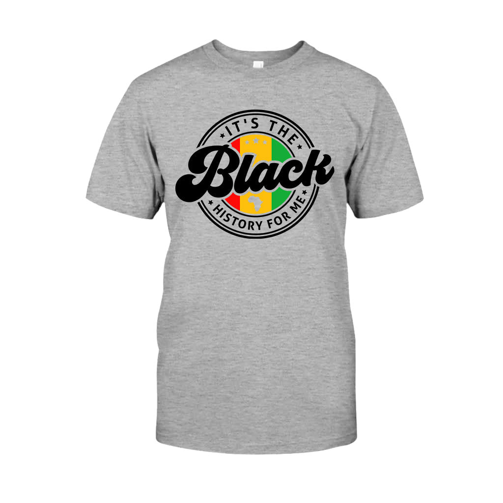 „It's The Black History For Me“ – personalisiertes T-Shirt und Hoodie für Afroamerikaner