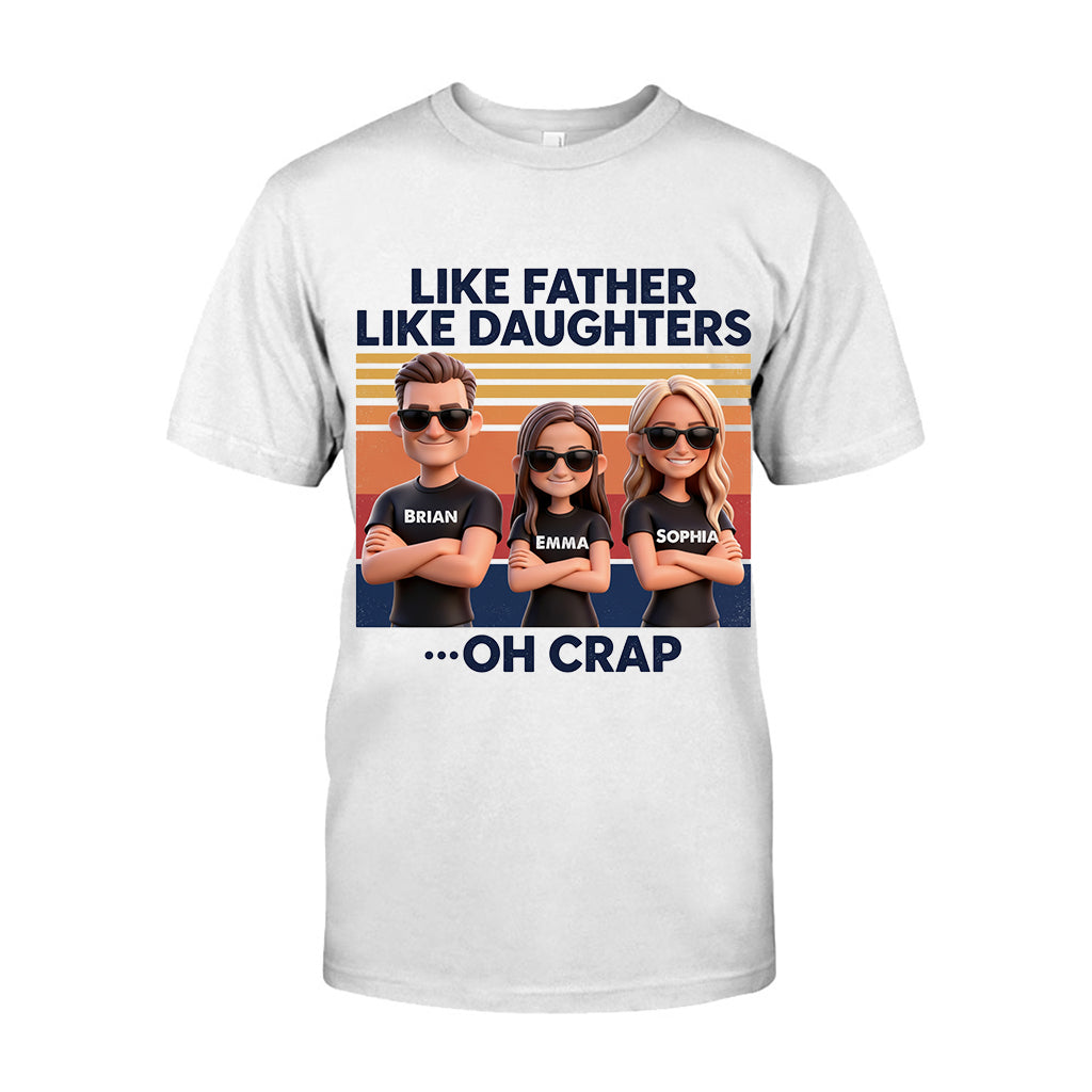Like Father Like Daughter - Personalized Father T-shirt And Hoodie