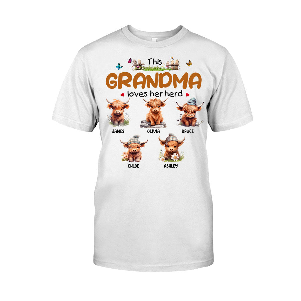 Diese Oma liebt ihre Herde – personalisiertes Oma-T-Shirt und Hoodie