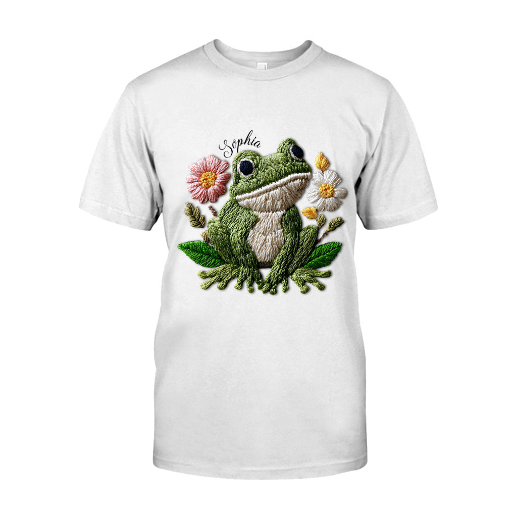 Ich liebe Frösche – personalisiertes Frosch-T-Shirt und Hoodie