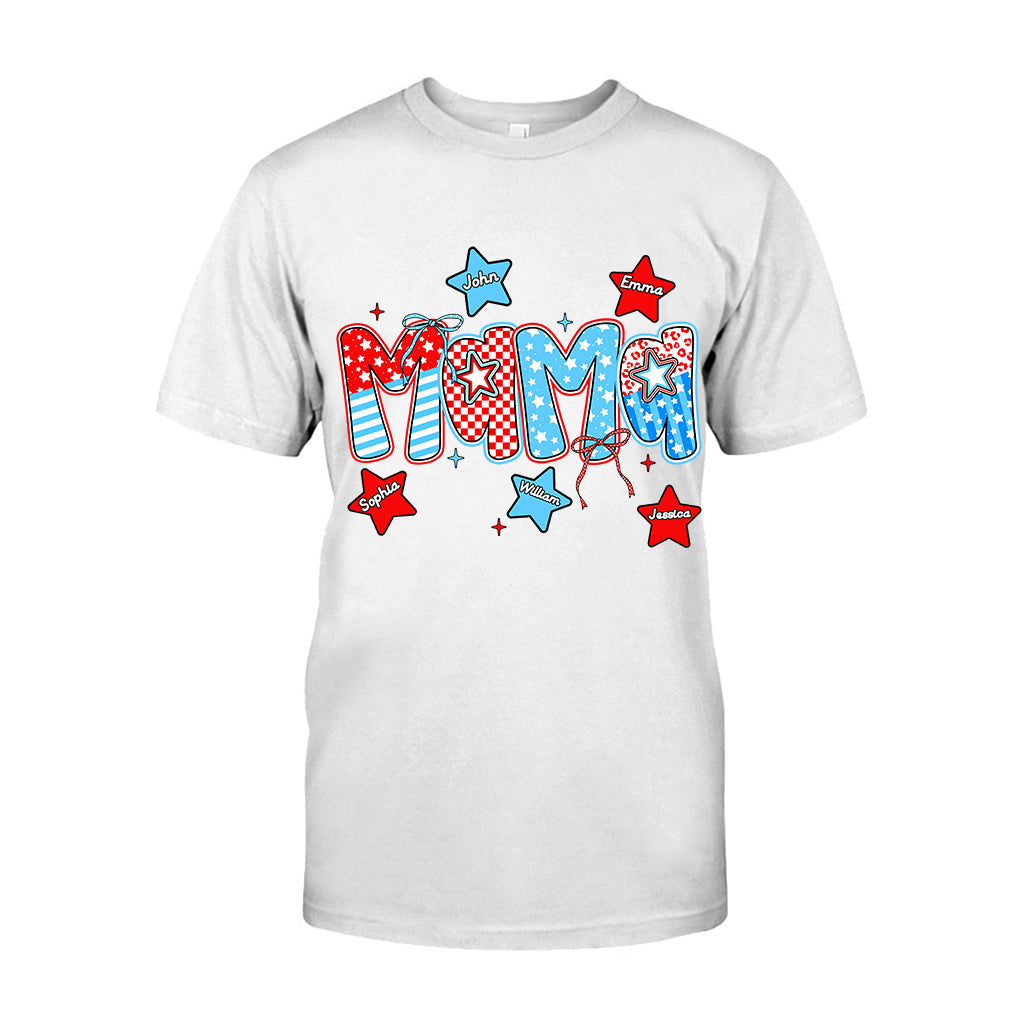 4. Juli Mama – Personalisiertes Mutter-T-Shirt und Hoodie