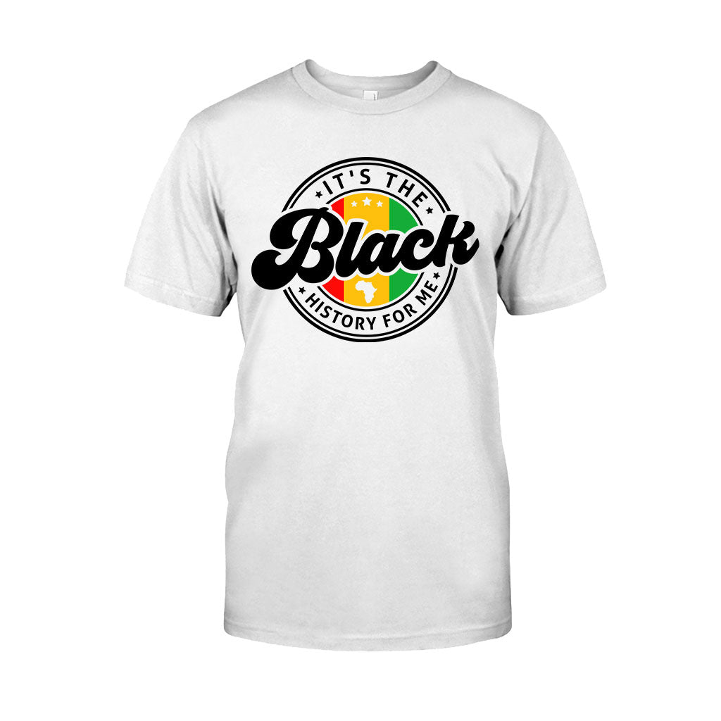 „It's The Black History For Me“ – personalisiertes T-Shirt und Hoodie für Afroamerikaner