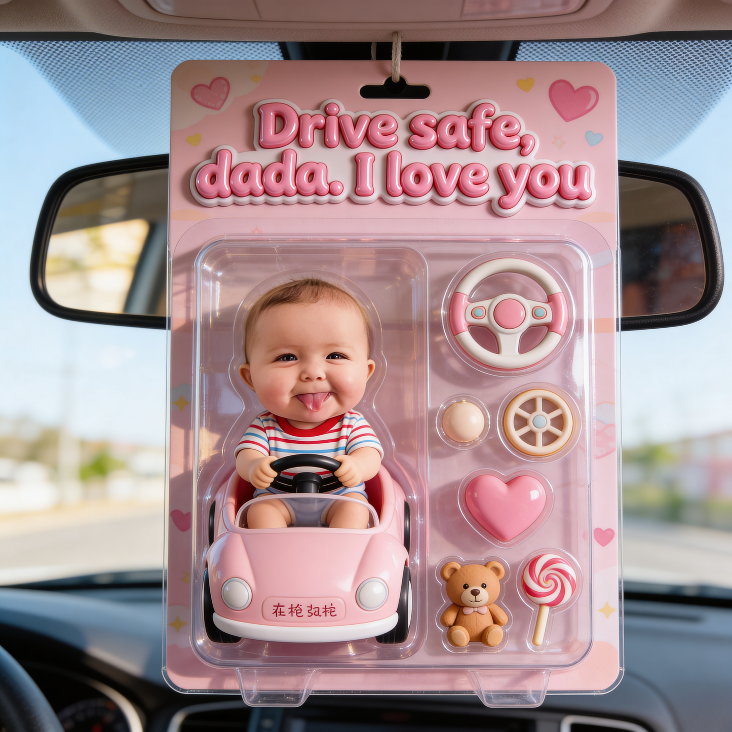 Drive Safe - Personalized Father Car Ornament