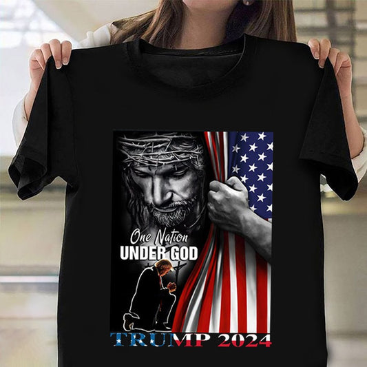 T-Shirt & Hoodie „Eine Nation unter Gott“ 0924