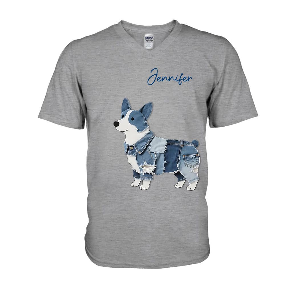 Niedlicher Corgi – Personalisiertes Corgi-T-Shirt und Hoodie
