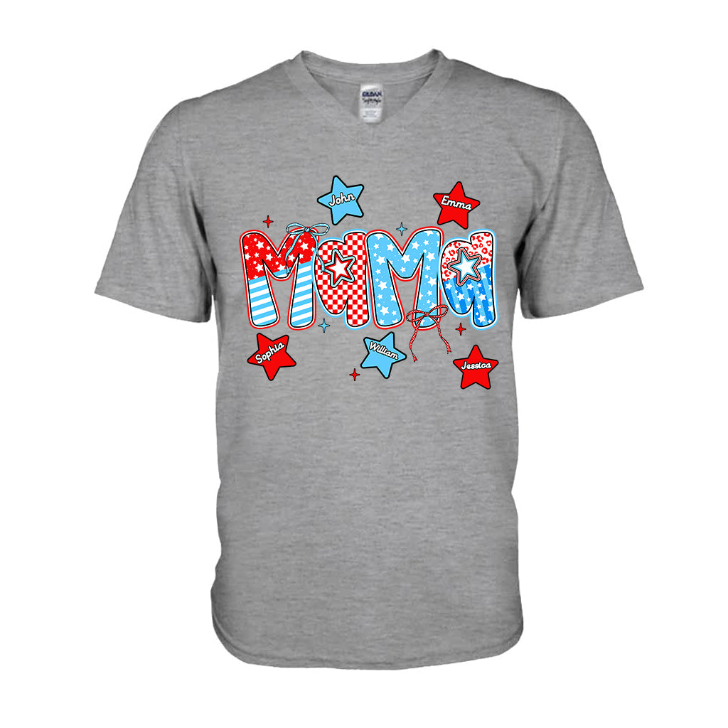 4. Juli Mama – Personalisiertes Mutter-T-Shirt und Hoodie