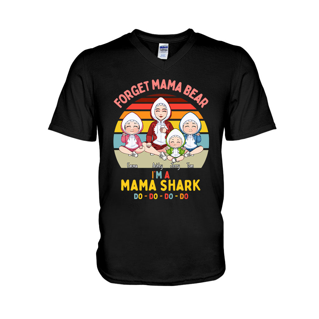 Mama Shark Do Do Do – Geschenk für Mama, Papa, Oma, Opa, Tante, Onkel, Hai-Fans – Personalisiertes T-Shirt und Hoodie