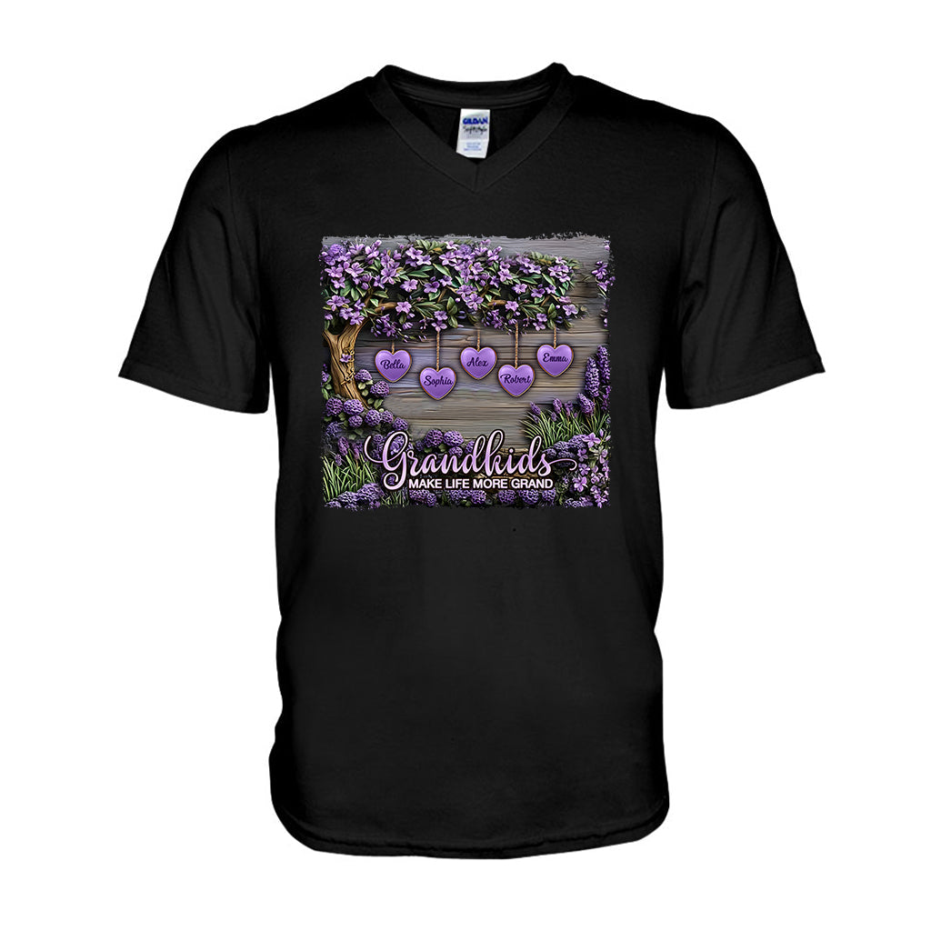 Enkelkinder machen das Leben schöner – personalisiertes Oma-T-Shirt und Hoodie