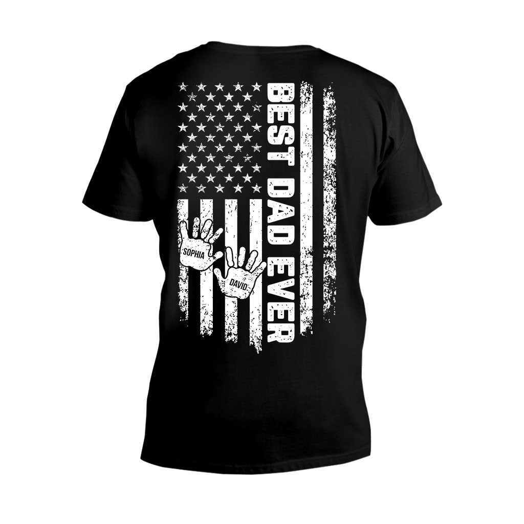 Der beste Papa aller Zeiten – Personalisiertes Vater-T-Shirt und Hoodie
