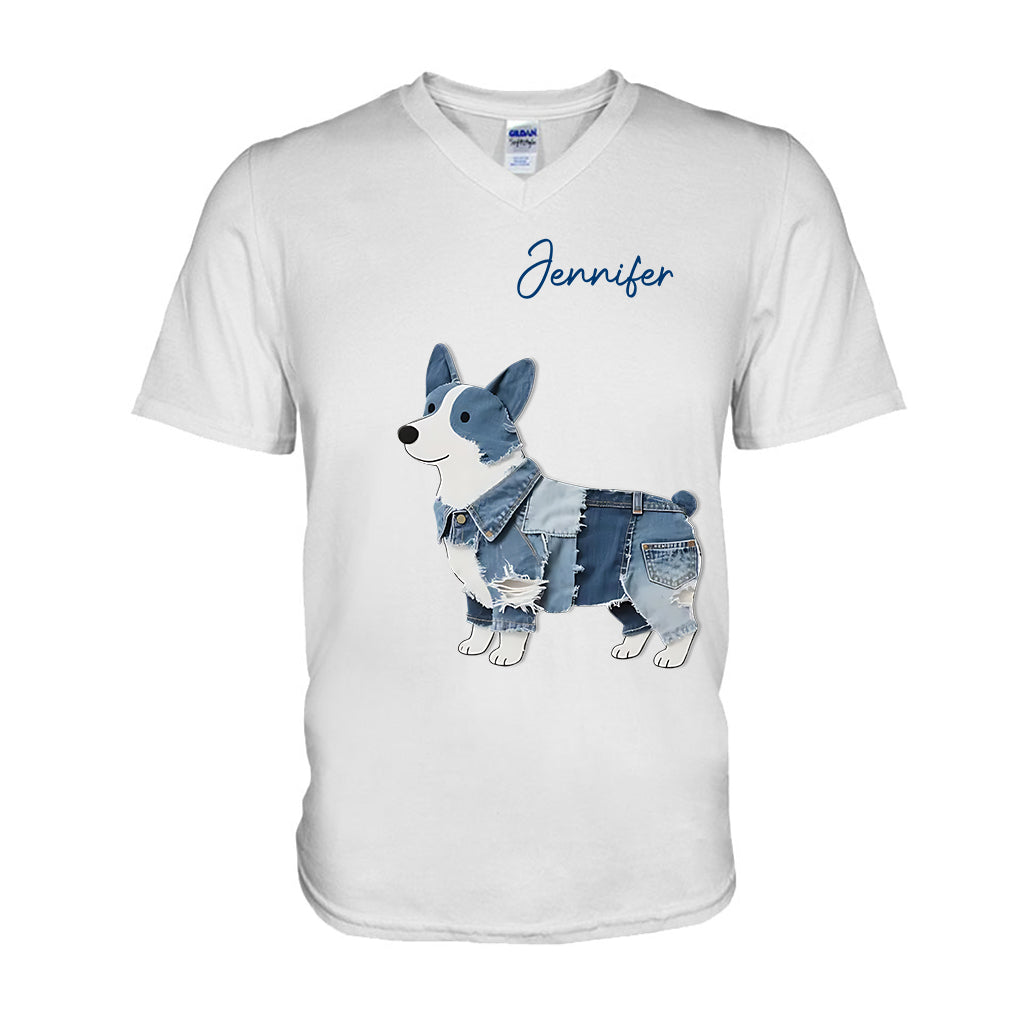 Niedlicher Corgi – Personalisiertes Corgi-T-Shirt und Hoodie