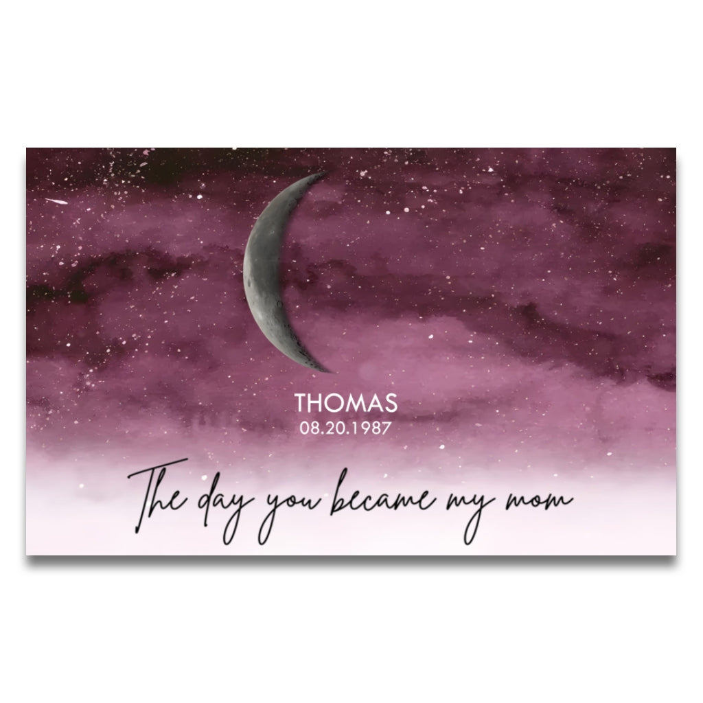 Die Tage, an denen du unsere Mama wurdest – Personalisierte Leinwand und Poster für Mütter
