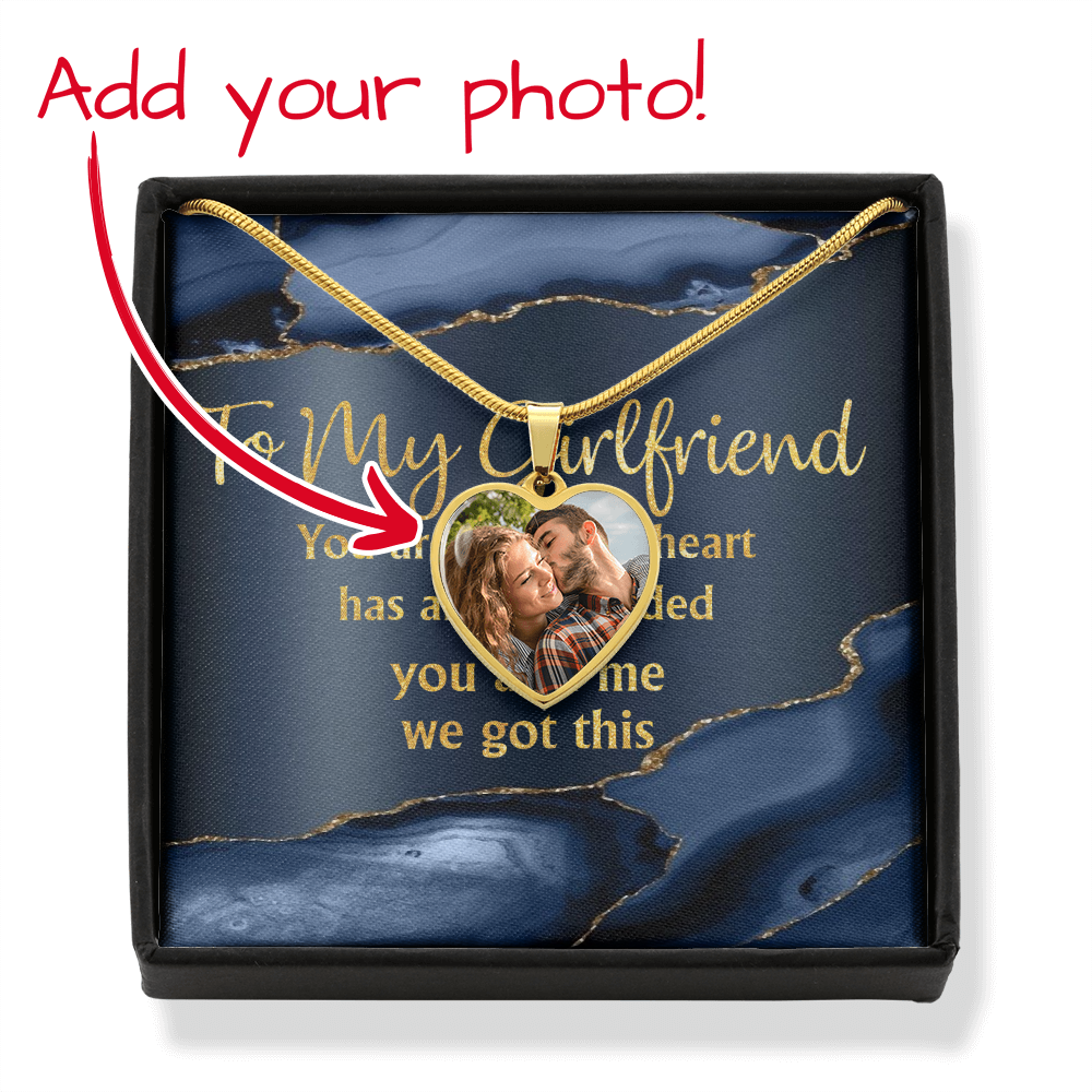 An meine Freundin – Personalisierte Albtraum-Herzanhänger-Halskette für Paare – jak6928