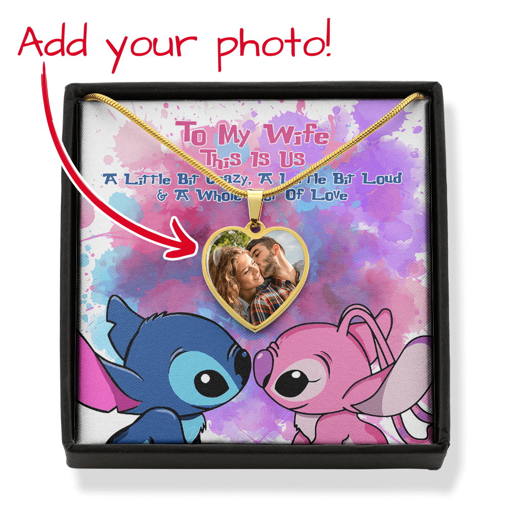 This Is Us - Personalized Couple Ohana Heart Pendant Necklace - sth5300