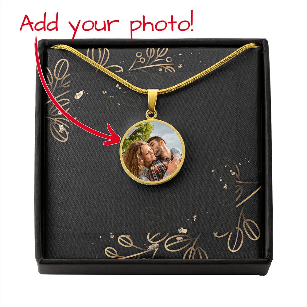 Personalized Nightmare Round Pendant Necklace-jak6497