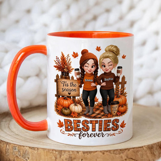 Personalisierte Herbstfreunde Tasse | Individuelles Geschenk zur Kürbiszeit