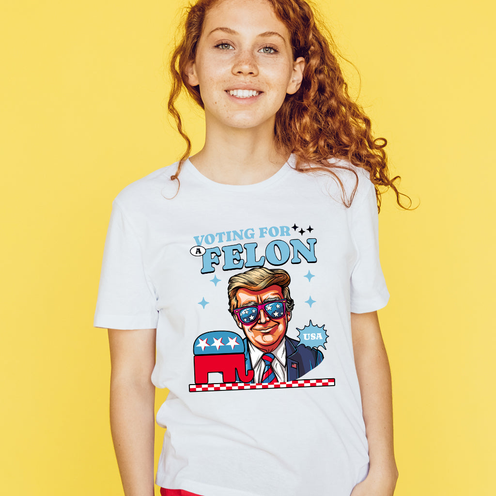 „Wähle einen verurteilten Republikaner“-T-Shirt, Trump-Shirt, Wahl-Shirt 2024, „Unterstütze Trump“-Shirt, „Wähle einen verurteilten Republikaner“-T-Shirt